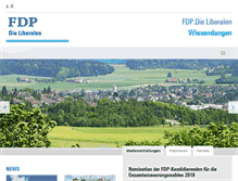 Tablet Screenshot of fdp-wiesendangen.ch